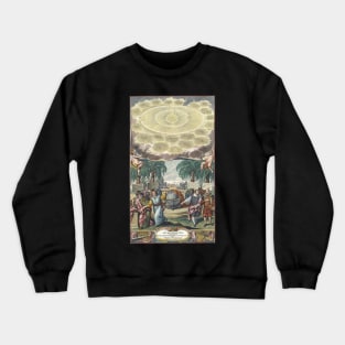 Vintage Astronomy, Atlas Coelestis by Johann Gabriel Doppelmaier, 1742 Crewneck Sweatshirt